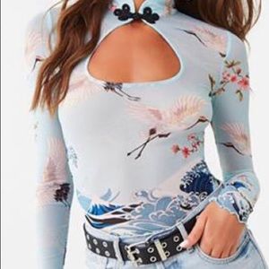 Crane Asian inspired F21 top!